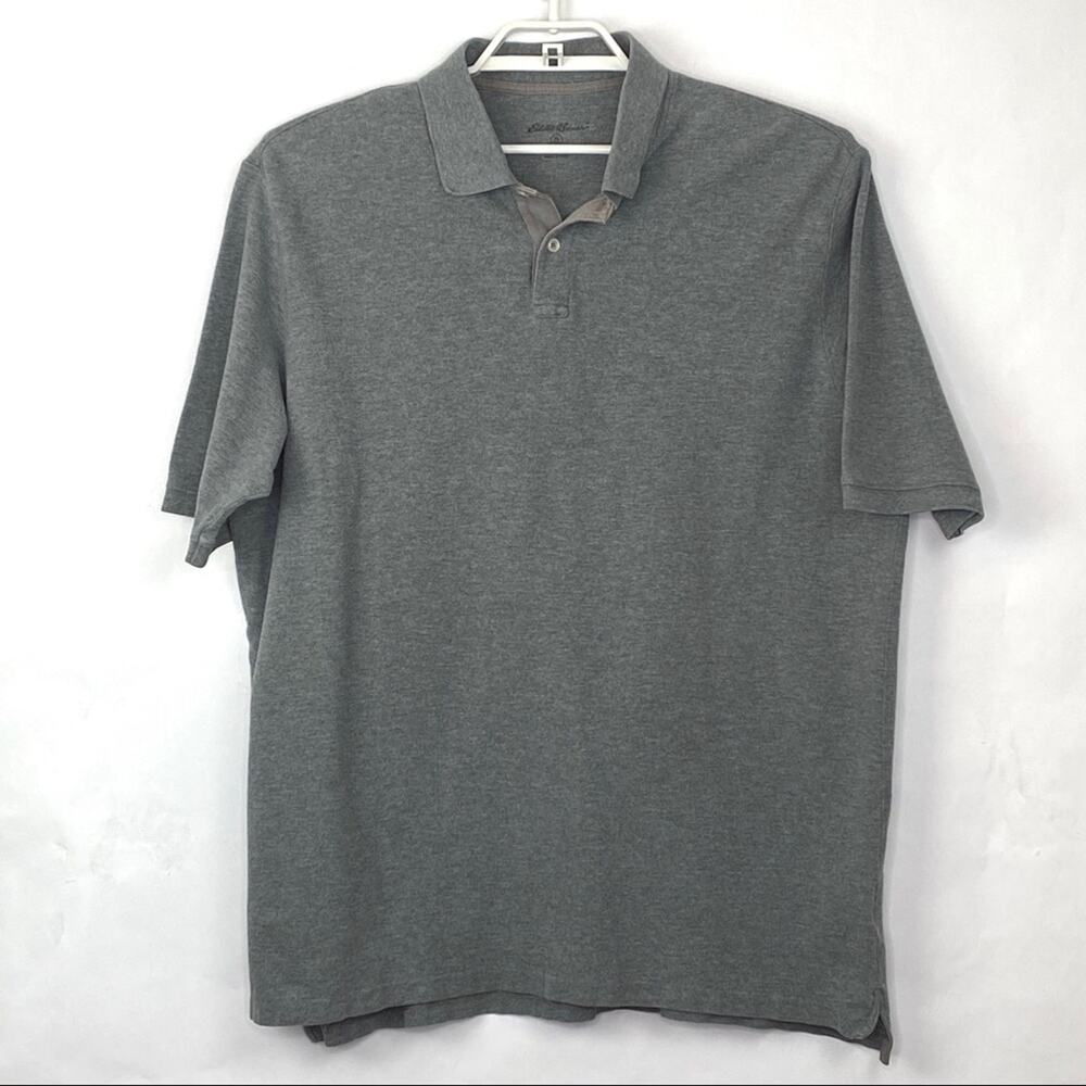 Eddie Bauer Polo Gray Mens XLT